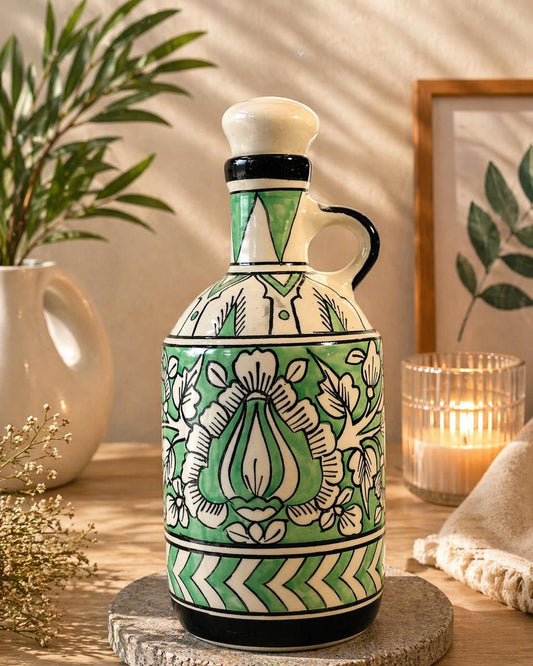 Yellow Pineapple Ceramic Jar