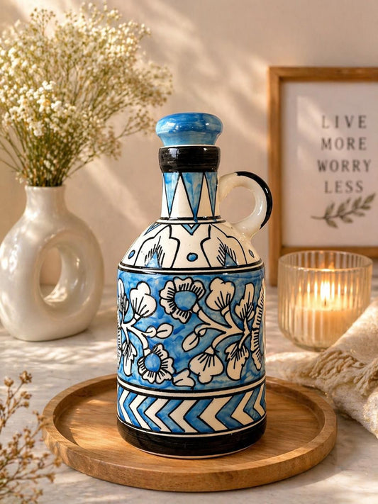 Blue Pattern Ceramic Surahi