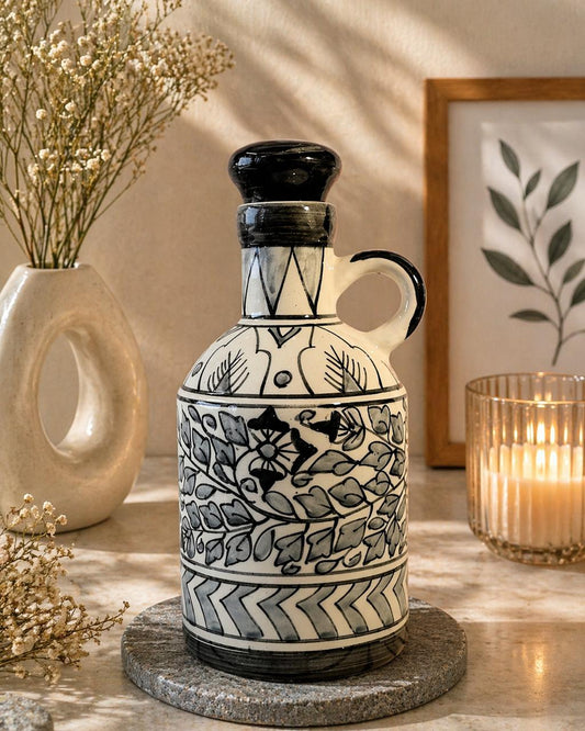 Green Floral Ceramic Surahi